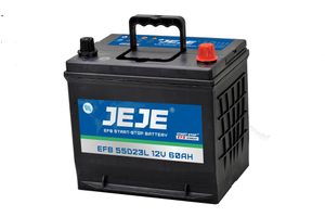 Batterie de voiture EFB Start-Stop Marque JEJE 12V 55D23L 60AH