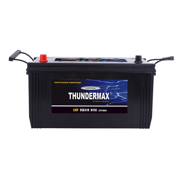 Prix ​​d'usine Mf batterie acide 12V SMF 95E41R 100ah fabricant de batterie SEMI norme JIS coréenne